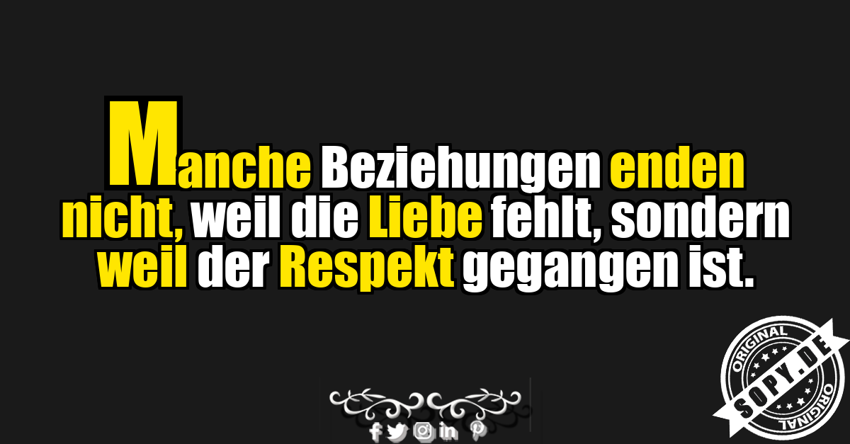 Anti Love Spruch über Liebe und Respekt