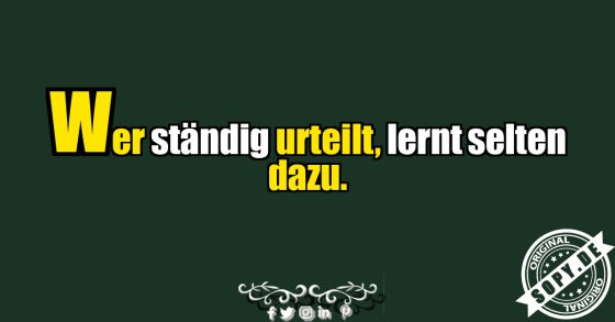 Wer urteilt, hört nicht zu