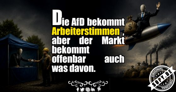 AfD bei Arbeitern stark, trotz marktliberalem Kurs