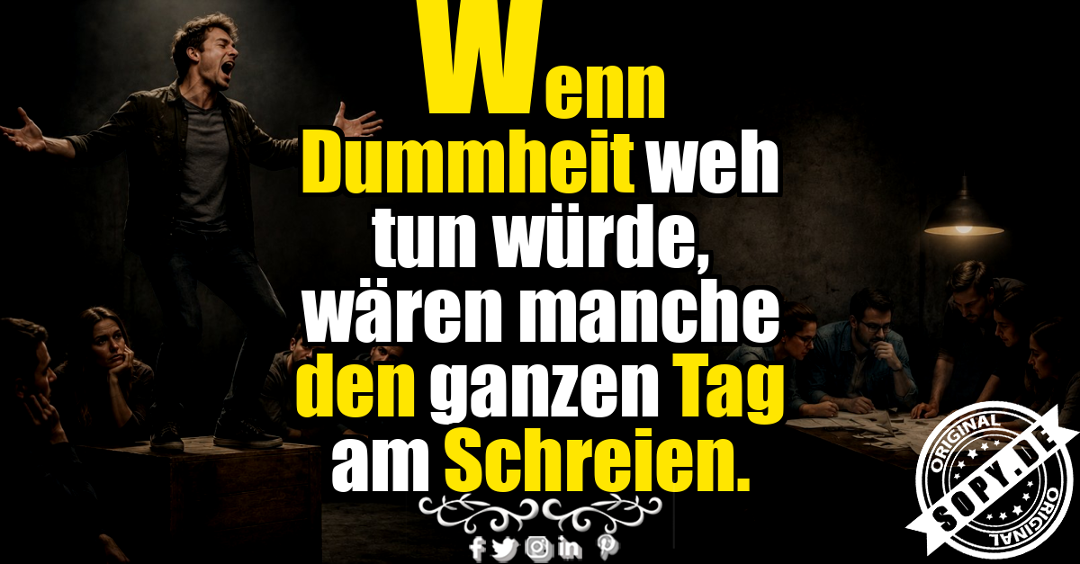 Verblüffte Menschen reagieren gelassen auf humorvolle Darstellung von Dummheit