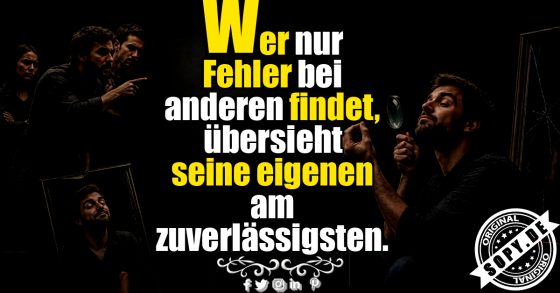 Fehler erkennen beginnt immer zuerst bei einem selbst