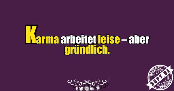 Karma vergisst nichts