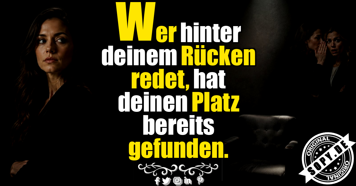 Nachdenkliche Person, flüsternde Gruppe, düstere Stimmung zeigt Lästern eindrucksvoll