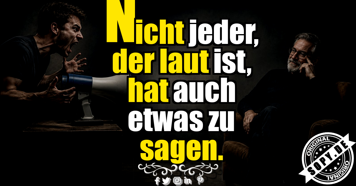 Ruhiger Mensch beobachtet Lautstärke gelassen in stimmungsvoller Szene