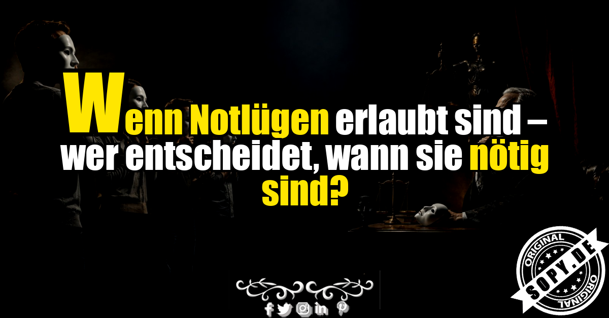 Nachdenkliche Gerichtsszene symbolisiert Notlügen und moralische Entscheidungen eindrucksvoll
