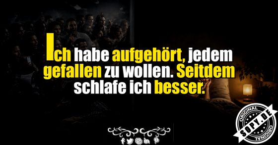 Seitdem schlafe ich besser
