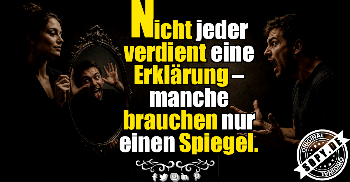 Nachdenkliche Person blickt ruhig in einen Spiegel voller Selbstreflexion