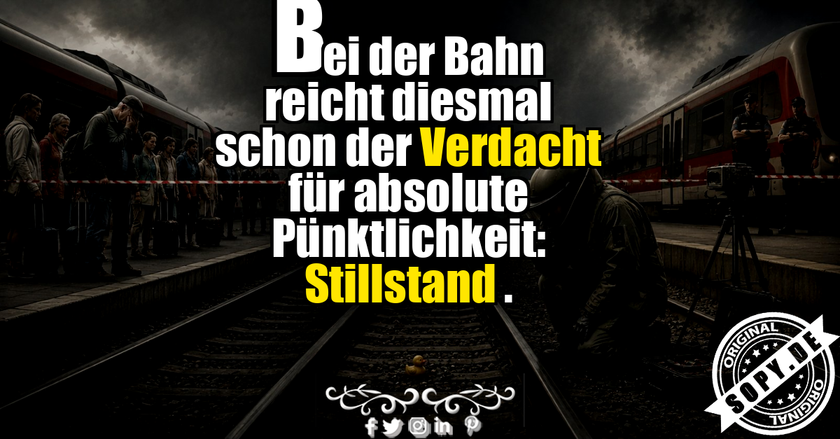 Sprengstoffverdacht sorgt am Bahnhof Treuchtlingen für satirischen totalen Stillstand