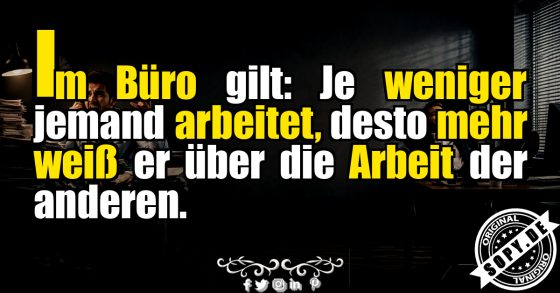 Stress im Büro: Der witzige Kollegen Spruch mit Pointe