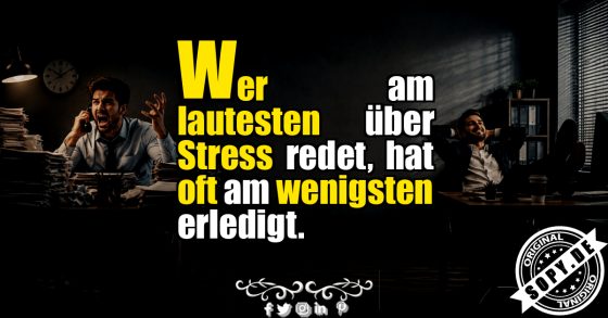 Stress im Büro: Lustiger Kollegen Spruch mit Wiedererkennung