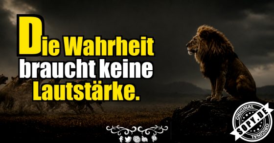 Wahrheit muss nicht brüllen, um am Ende recht zu haben