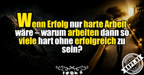 Warum harte Arbeit nicht immer reicht