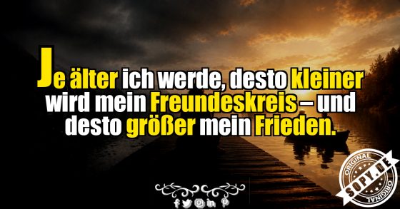 Weniger Freunde, mehr Frieden